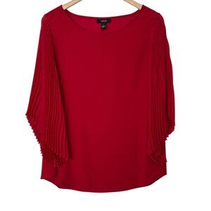 Alfani Accordion Pleated Bell 3/4 Sleeve Blouse Top (10)